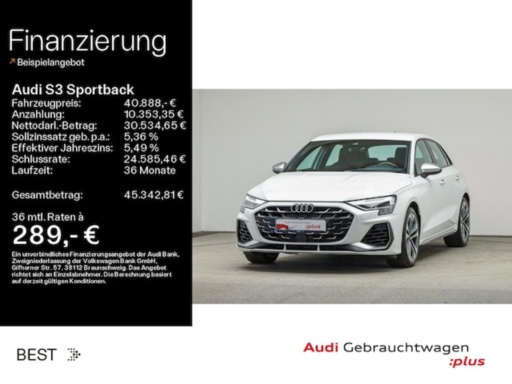 Audi S3 Sportback Quattro S-Tronic