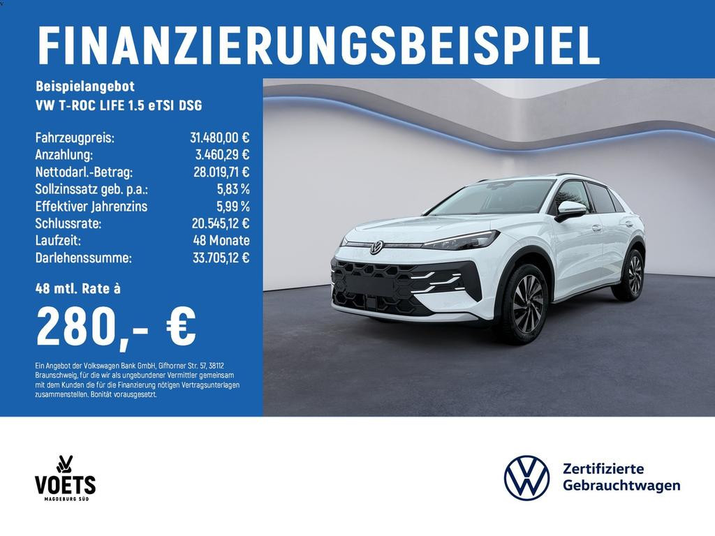 Volkswagen T-Roc DSG Life 1.5 eTSI