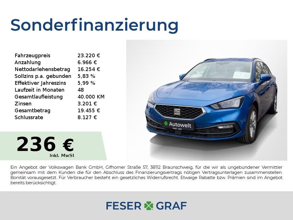 Seat Leon Style Sportstourer 1.5 eTSI DSG