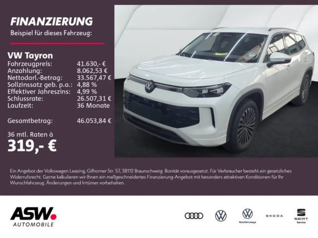 Volkswagen Tayron DSG Life 2.0 TDI