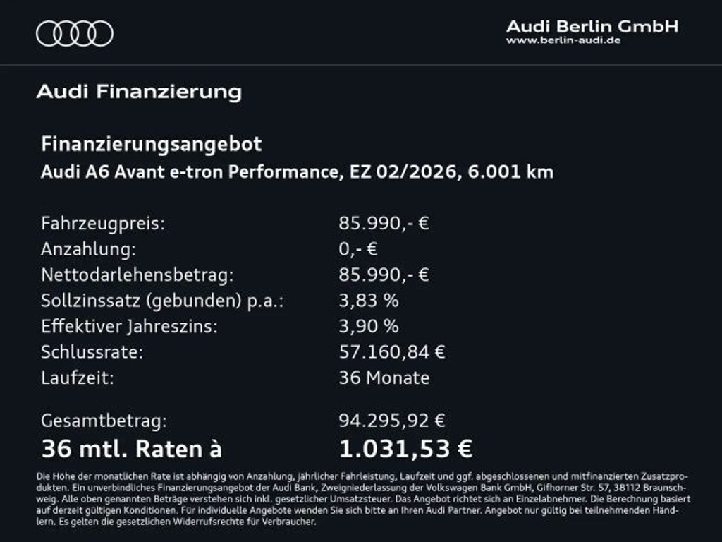 Audi A6 e-tron
