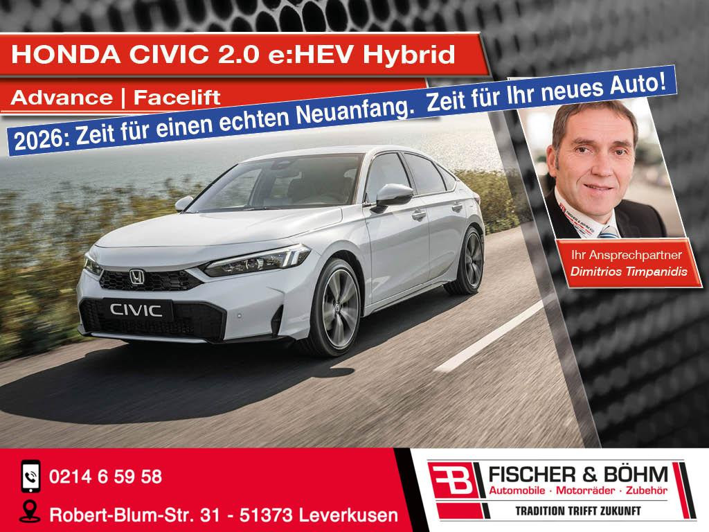 Honda Civic Hybrid Advance 2.0 i-MMD e:HEV