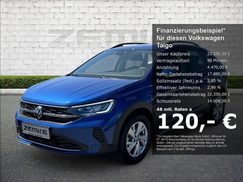 Volkswagen Taigo Life 1.0 TSI