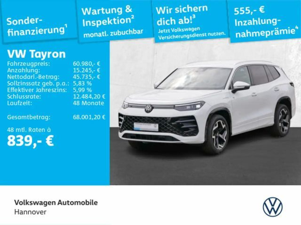 Volkswagen Tayron DSG R-Line eHybrid 1.5 TSI IQ.Drive