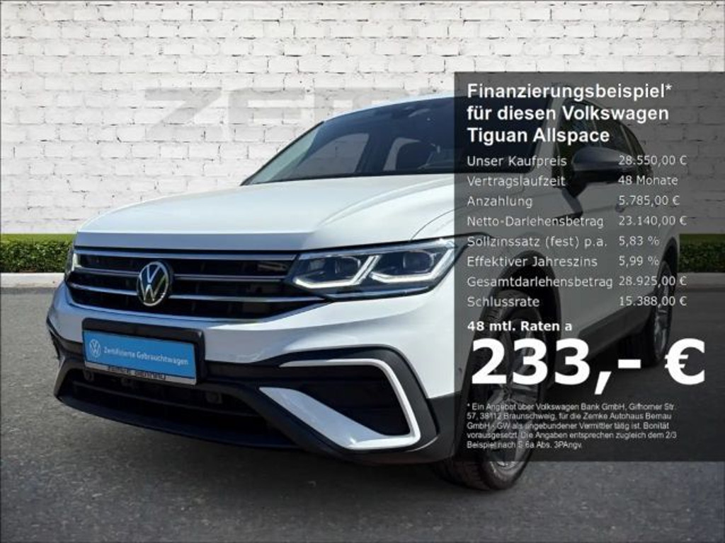 Volkswagen Tiguan Life Allspace 2.0 TDI