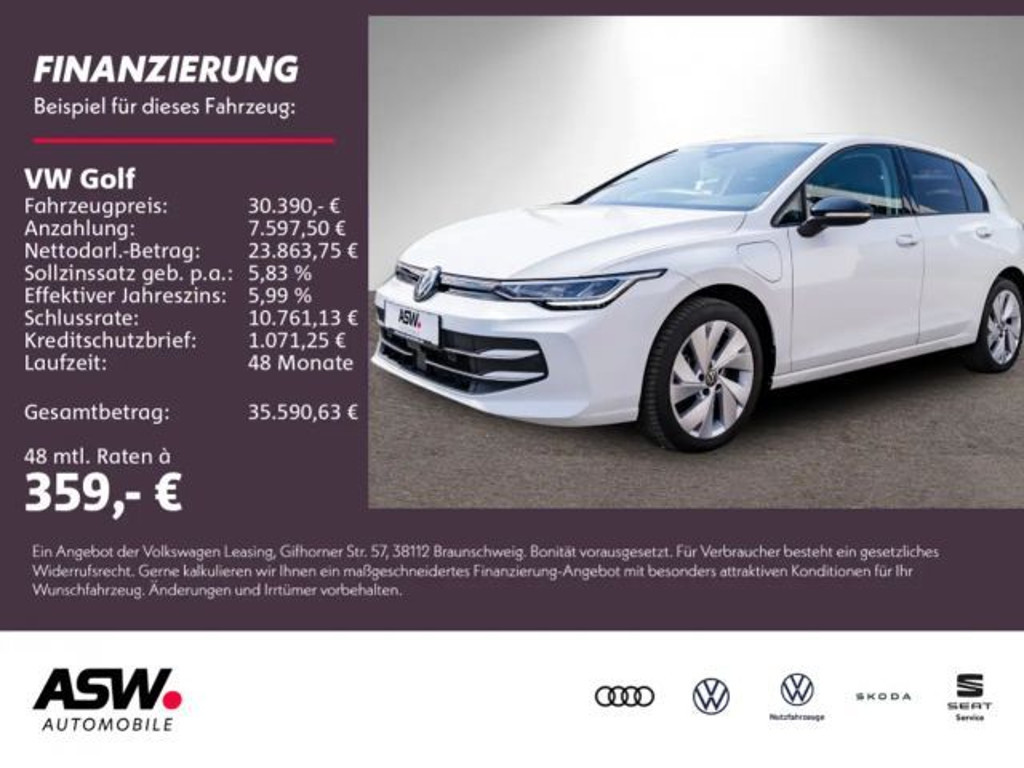 Volkswagen Golf DSG eHybrid 1.5 TSI