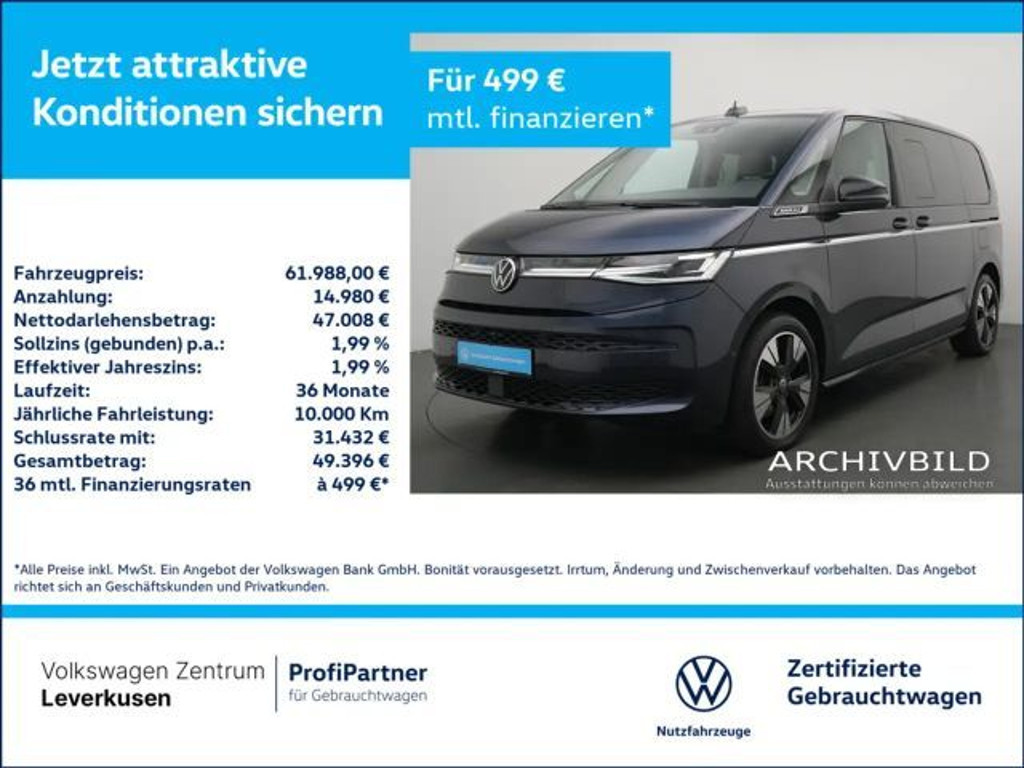 Volkswagen Multivan Style eHybrid 1.5 TSI T7