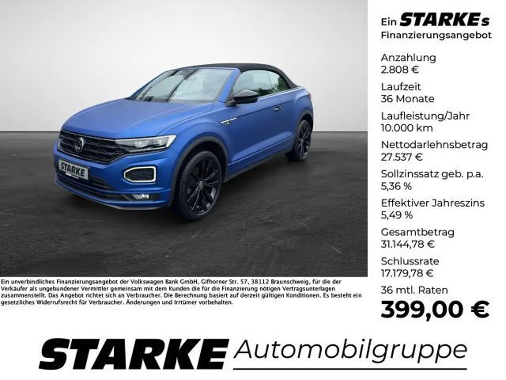 Volkswagen T-Roc Bluemotion DSG Cabriolet Plus R-Line 1.5 TSI
