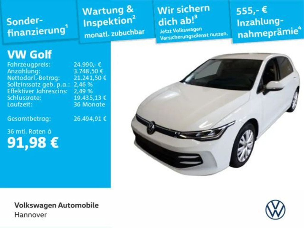 Volkswagen Golf Life 1.5 TSI Golf VIII