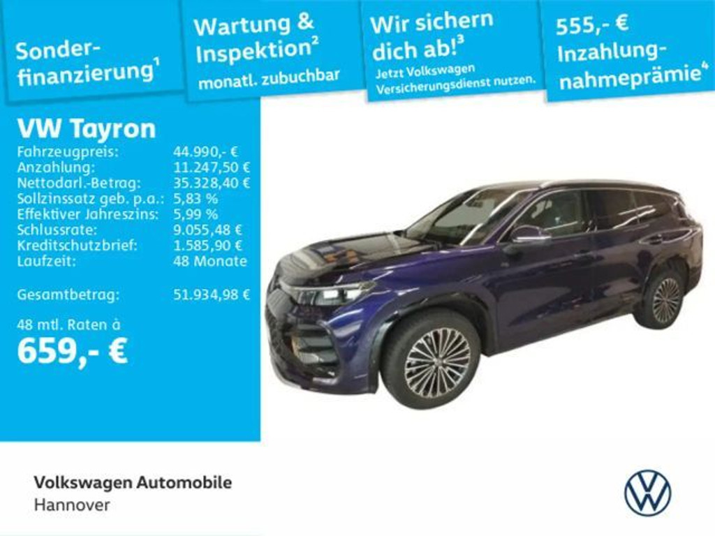 Volkswagen Tayron DSG R-Line 2.0 TDI
