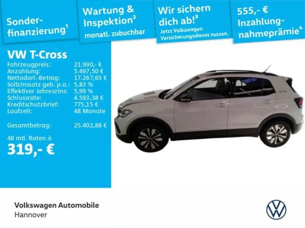 Volkswagen T-Cross 1.0 TSI