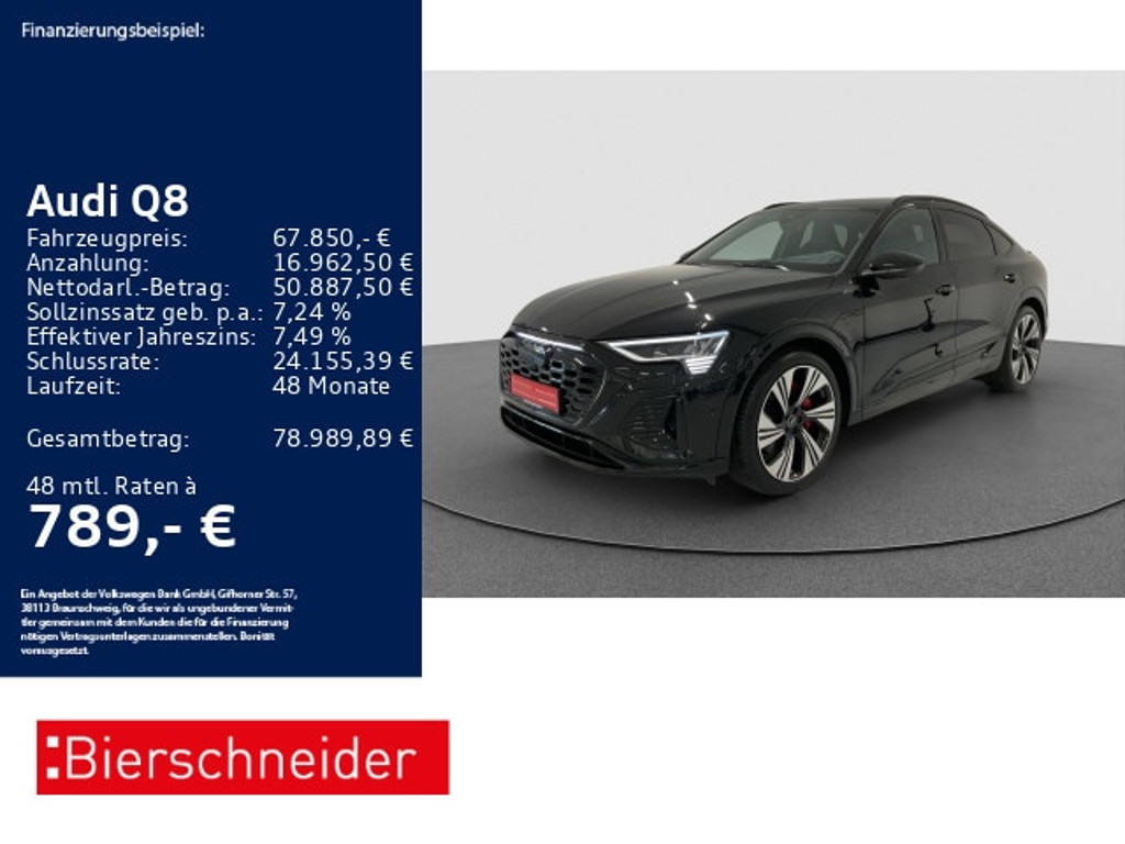 Audi Q8 e-tron Sportback Quattro S-Line 55