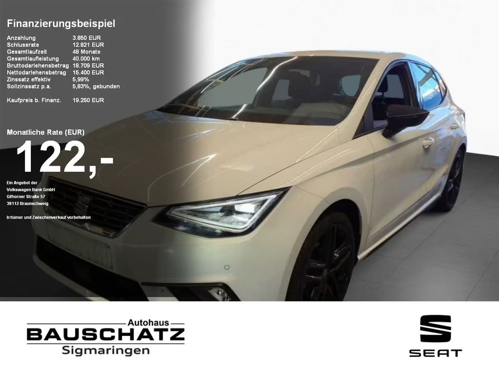 Seat Ibiza FR-lijn 1.0 TSI Black
