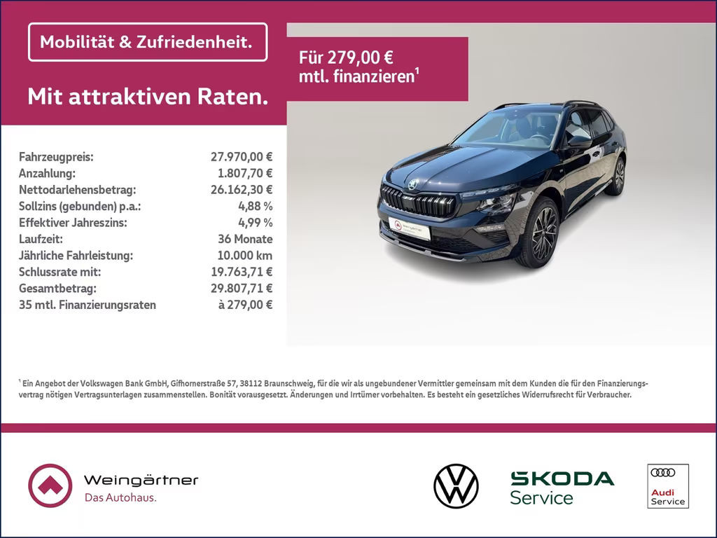 Skoda Kamiq 1.5 TSI Tour