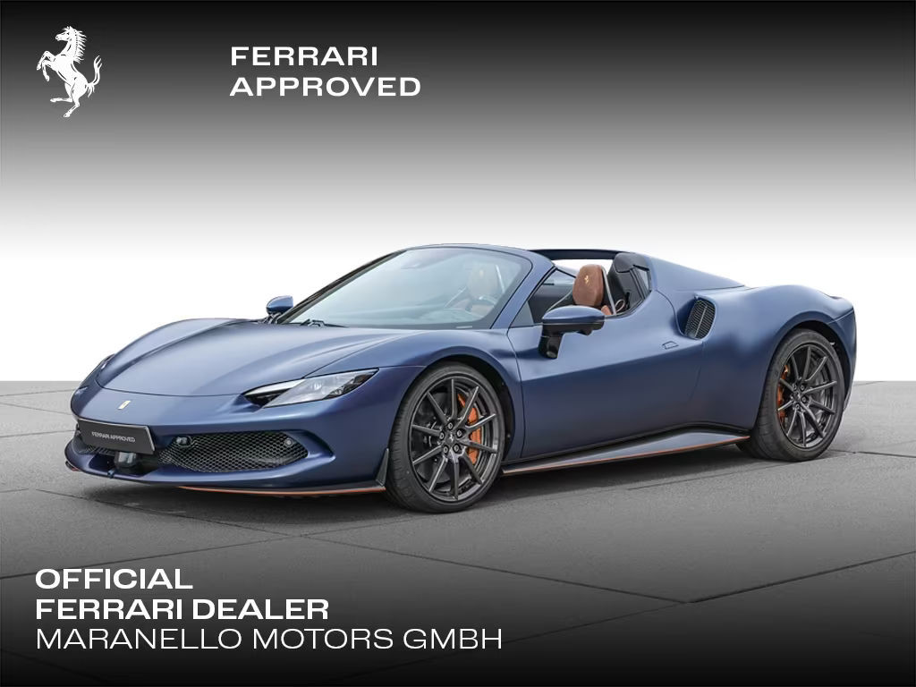 Ferrari 296 GTS *Blu Swaters Opaco*Lift*JBL*Carbon+LED*