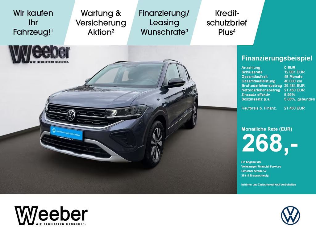 Volkswagen T-Cross Goal *NAVI*PDC*LED*SHZ*ACC*APP CONNECT*