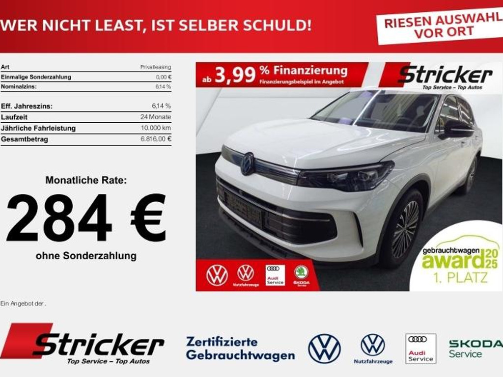 Volkswagen Tiguan Goal1.5eTSI 284,-ohne Anzahlung Navi Kame