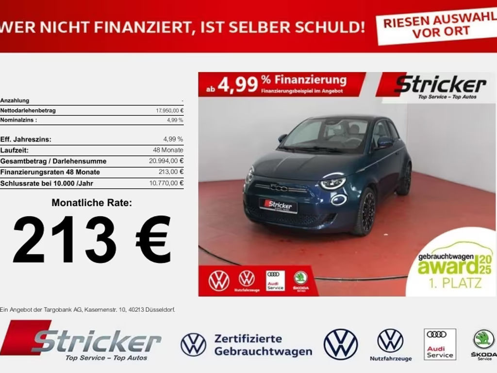 Fiat 500e La Prima 42 kWh
