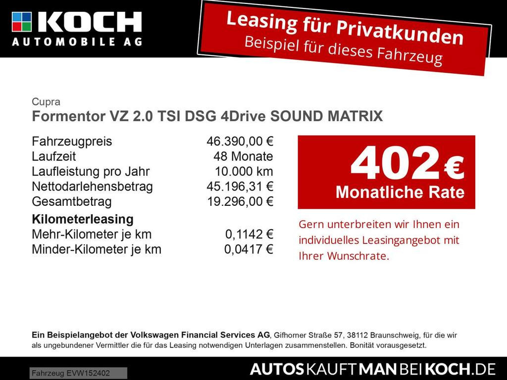 Cupra Formentor 4Drive 2.0 TSI DSG VZ