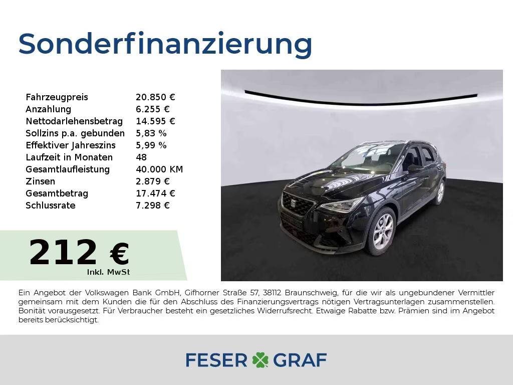Seat Arona FR-lijn 1.5 TSI DSG