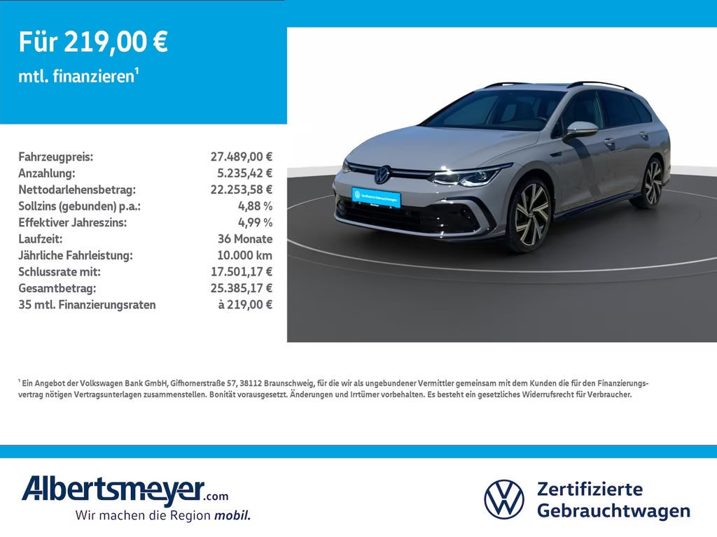 Volkswagen Golf DSG Variant R-Line Golf VIII 1.5 eTSI