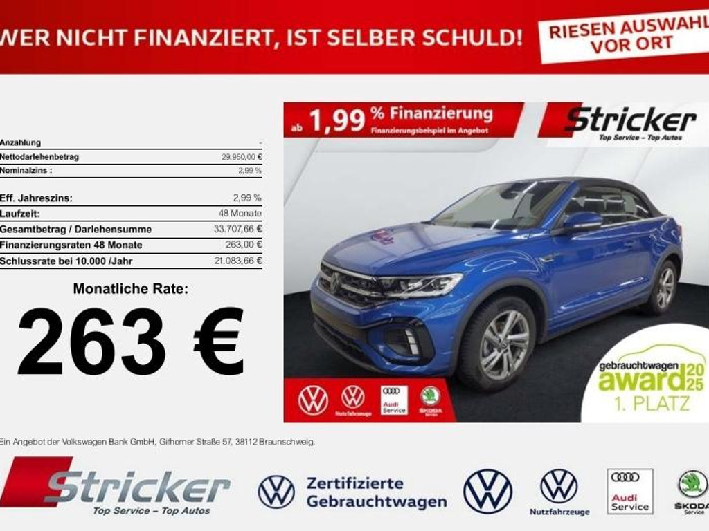 Volkswagen T-Roc DSG Cabriolet R-Line