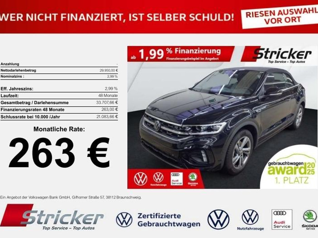 Volkswagen T-Roc DSG Cabriolet R-Line