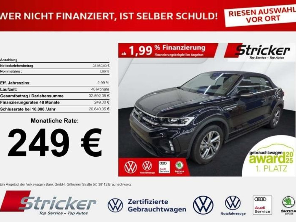 Volkswagen T-Roc DSG Cabriolet R-Line