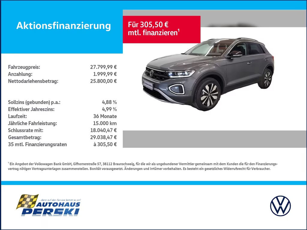 Volkswagen T-Roc 1.0 TSI