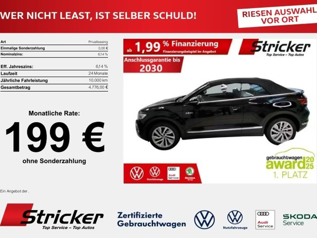 Volkswagen T-Roc Cabriolet 1.0 TSI