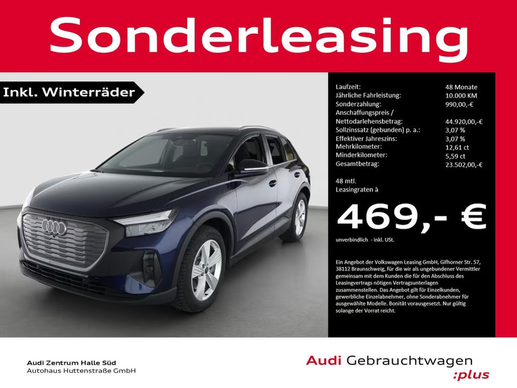 Audi Q4 e-tron 45 WÄRMEPUMPE KAMERA HuD 19"
