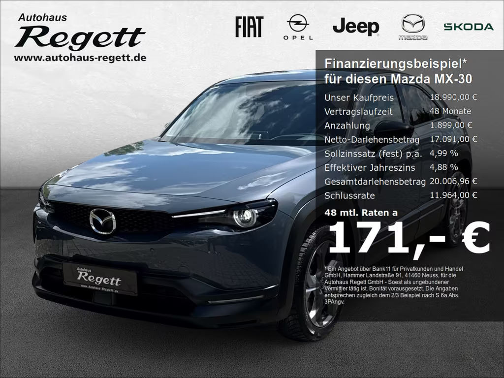 Mazda MX-30 Makoto HUD AD Navi Memory Sitze Soundsyste