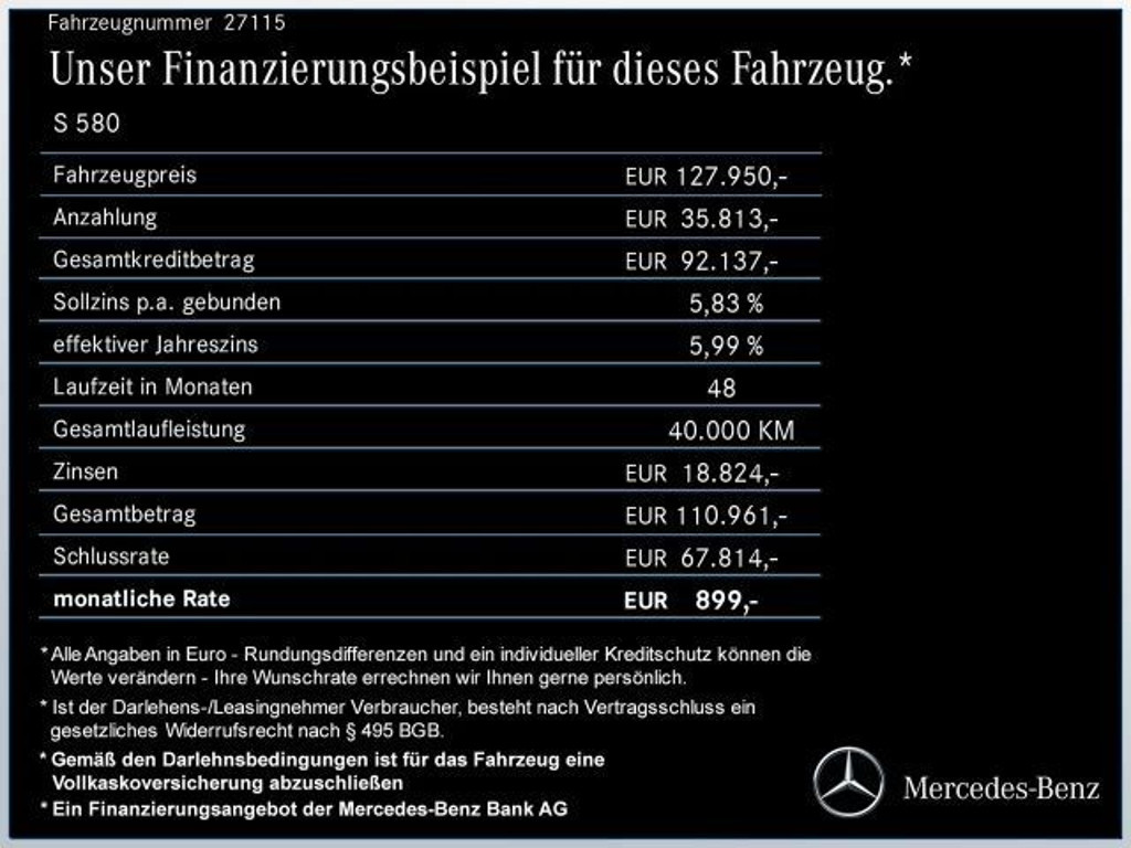 Mercedes-Benz S-Klasse