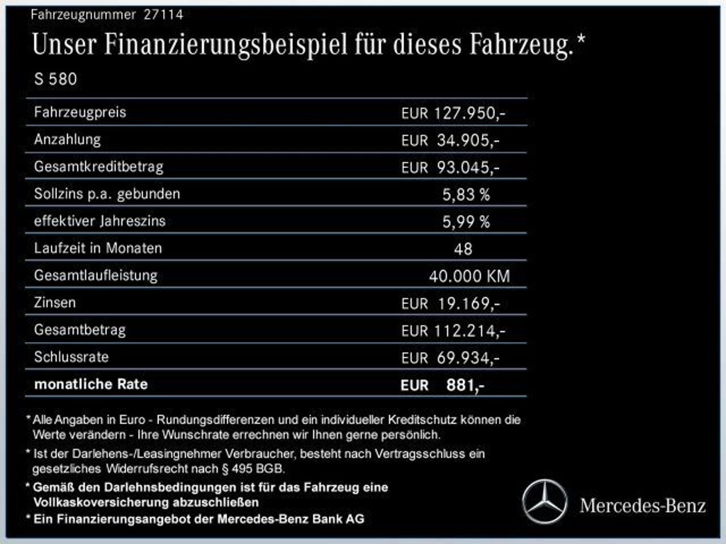 Mercedes-Benz S-Klasse