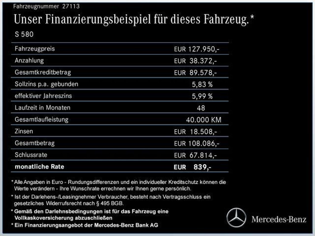 Mercedes-Benz S-Klasse