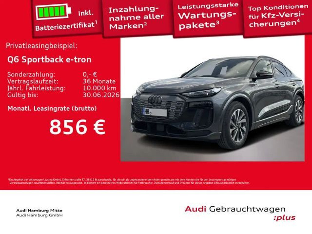 Audi Q6 e-tron S-Line Performance