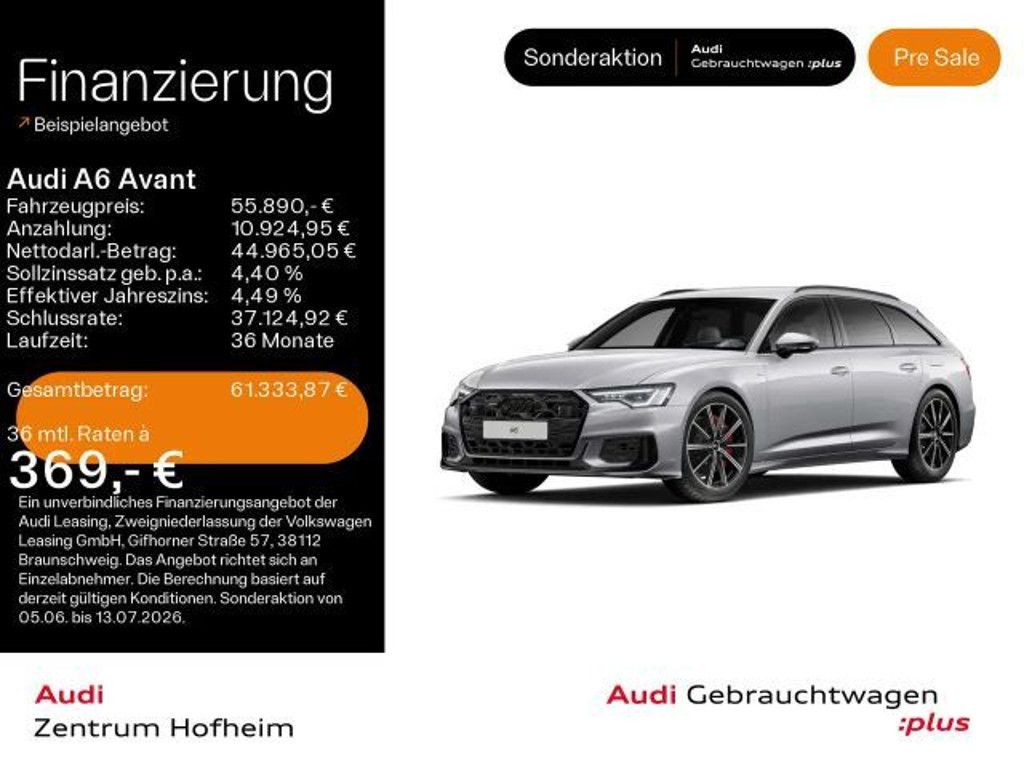 Audi A6 Quattro S-Line Hybride