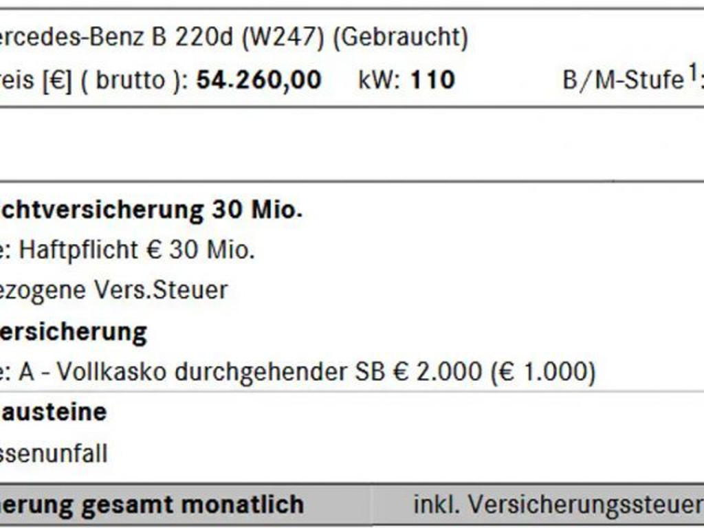 Mercedes-Benz B-Klasse