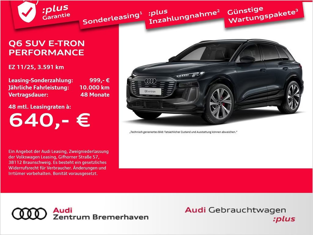Audi Q6 e-tron S-Line Performance