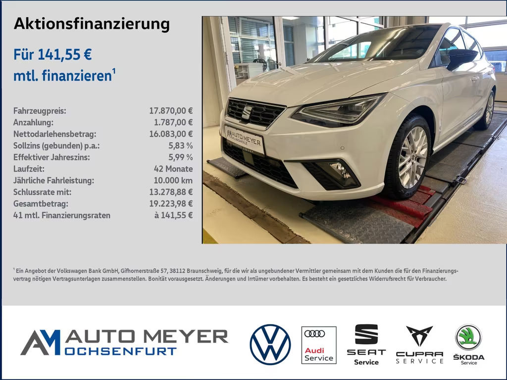 Seat Ibiza FR-lijn 1.0 TSI
