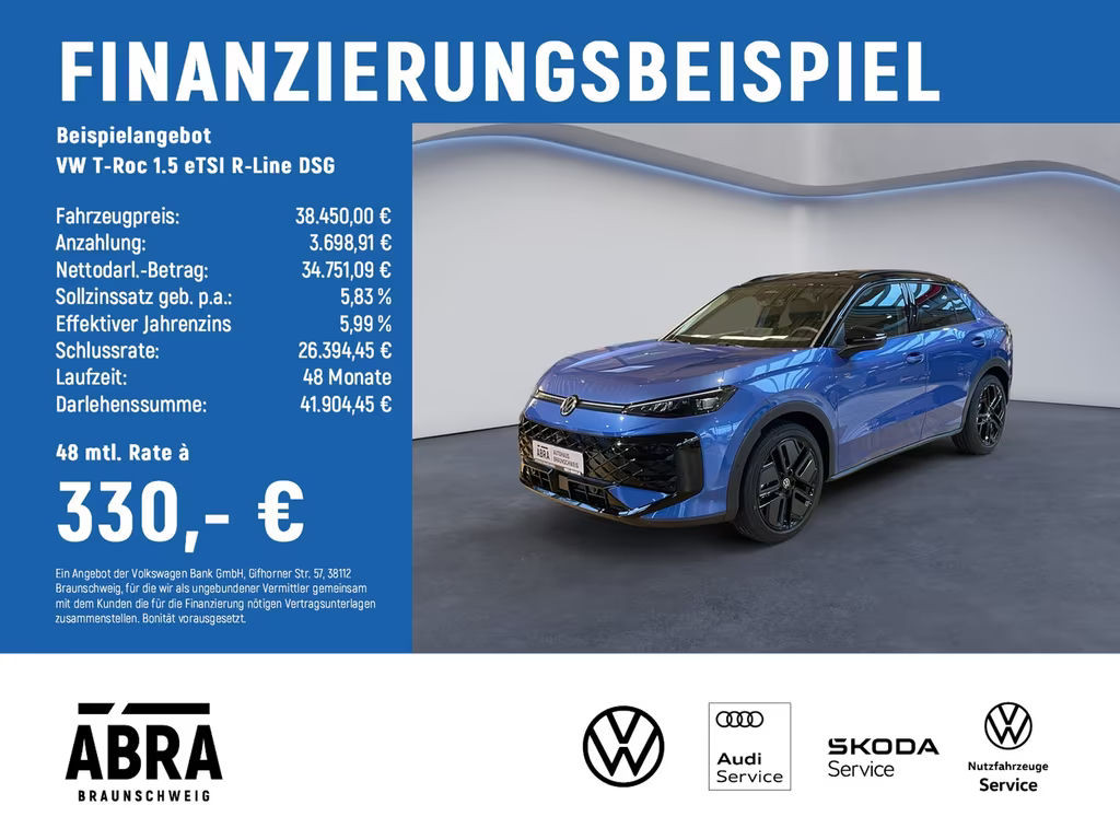 Volkswagen T-Roc DSG R-Line 1.5 eTSI
