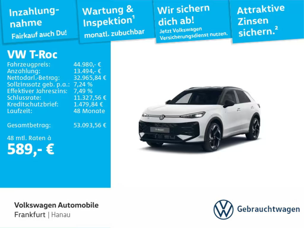 Volkswagen T-Roc DSG R-Line IQ.Drive 1.5 eTSI