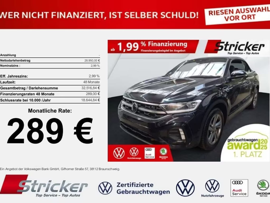 Volkswagen T-Roc Cabriolet R-Line 1.5 TSI