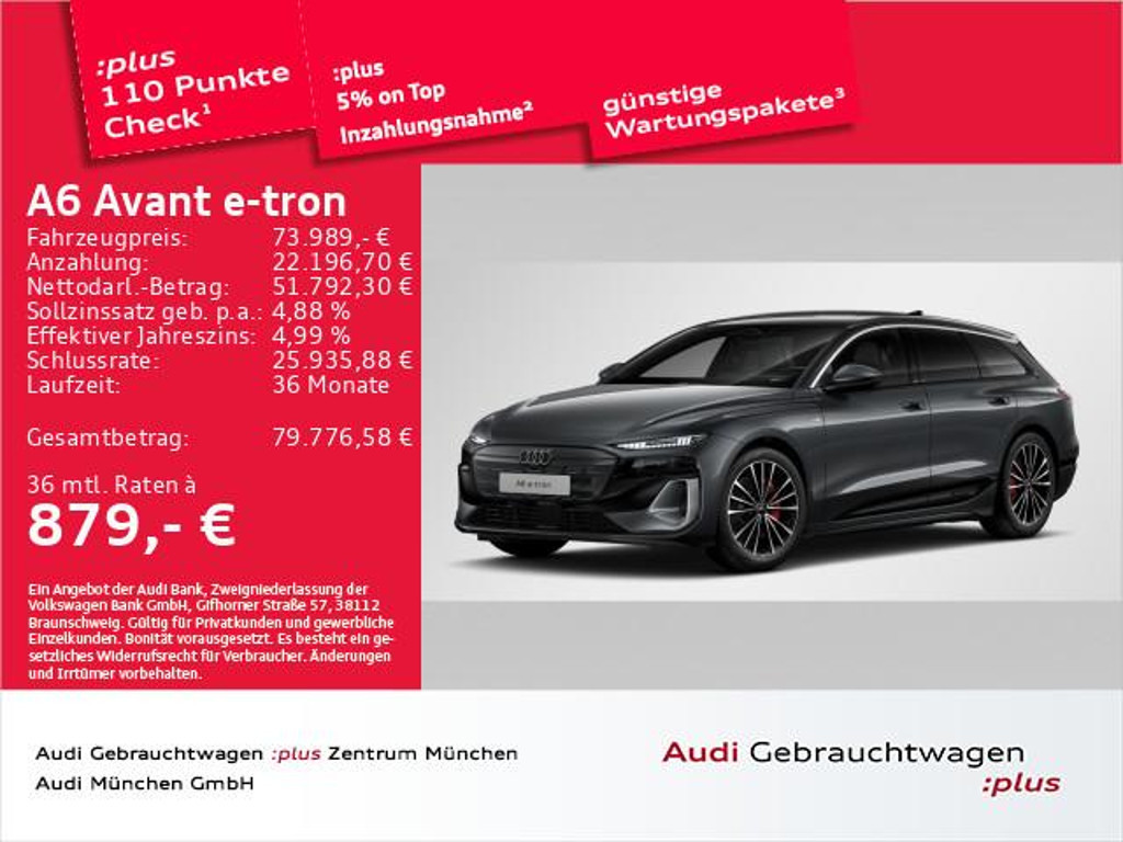 Audi A6 e-tron Avant Quattro S-Line