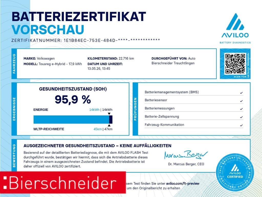 Volkswagen Touareg eHybrid 3.0 V6 TSI Atmosphere
