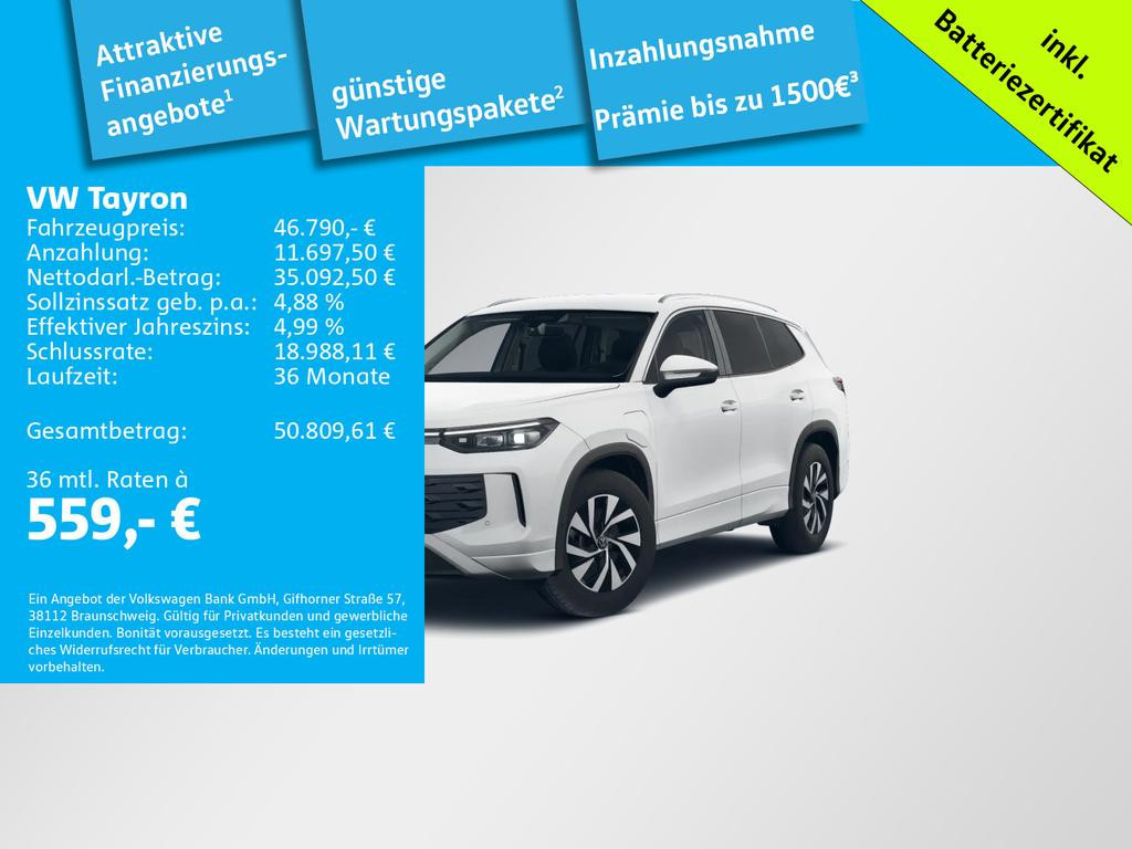 Volkswagen Tayron Life eHybrid