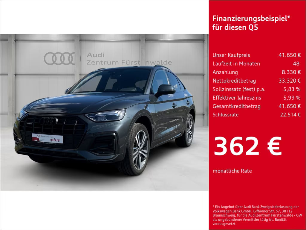 Audi Q5 Sportback Quattro S-Tronic 45 TFSI