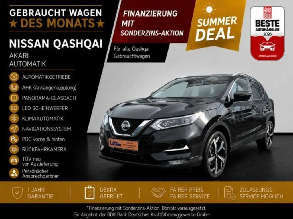 Nissan Qashqai Akari Automatik AHK Panorama LED Klima Navi