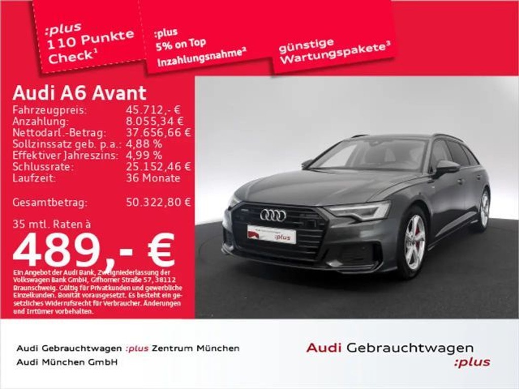 Audi A6 Quattro S-Line Hybride 55 TFSI