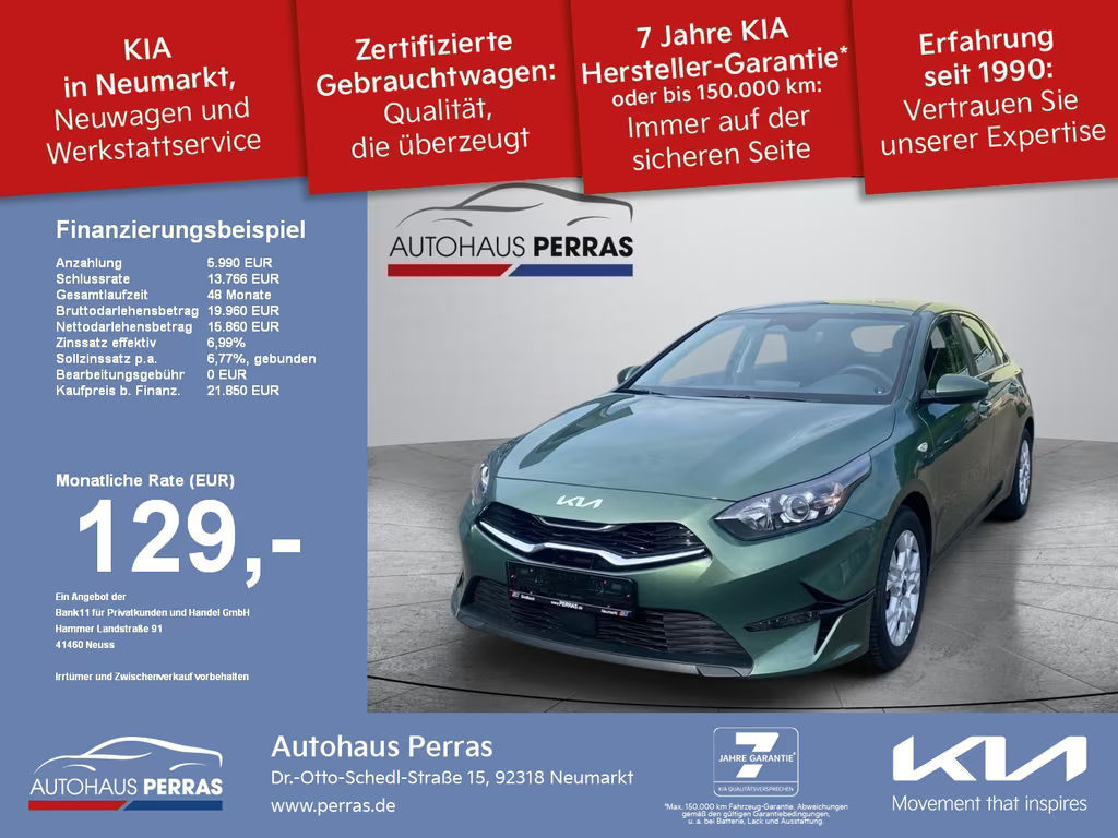 Kia Ceed cee'd_5 1.5T 140 DCT7 VIS Navi Komfort Navi+SHZ+